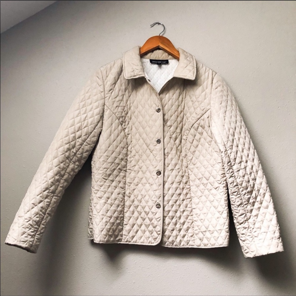 Pale Gold Quilted Jacket Gem
